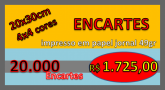20.000 - ENCARTES 4x4 papel jornal 49gr 20X30cm