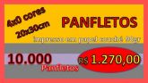 PANFLETOS  10.000   4x0 cores 20x30cm
